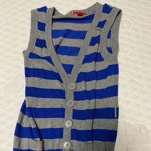 WET SEAL blue and grey thin vest